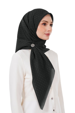 Monogrid Scarf - Black