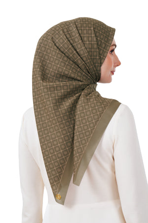 Monogrid Scarf - Butternut