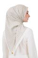 Monogrid Scarf - Pearl