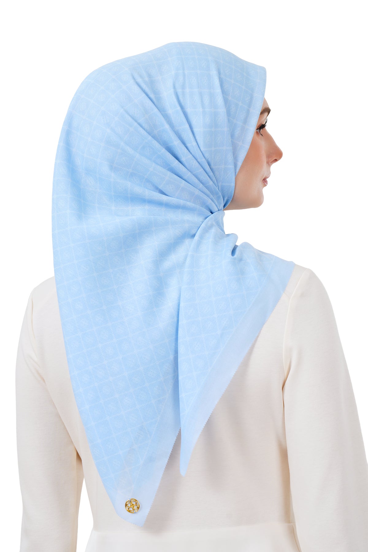 Monogrid Scarf - Skyway