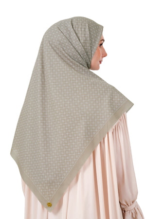 Monogrid Scarf Large - Warm Sand