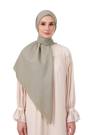 Monogrid Scarf Large - Warm Sand