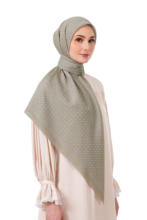 Monogrid Scarf Large - Warm Sand