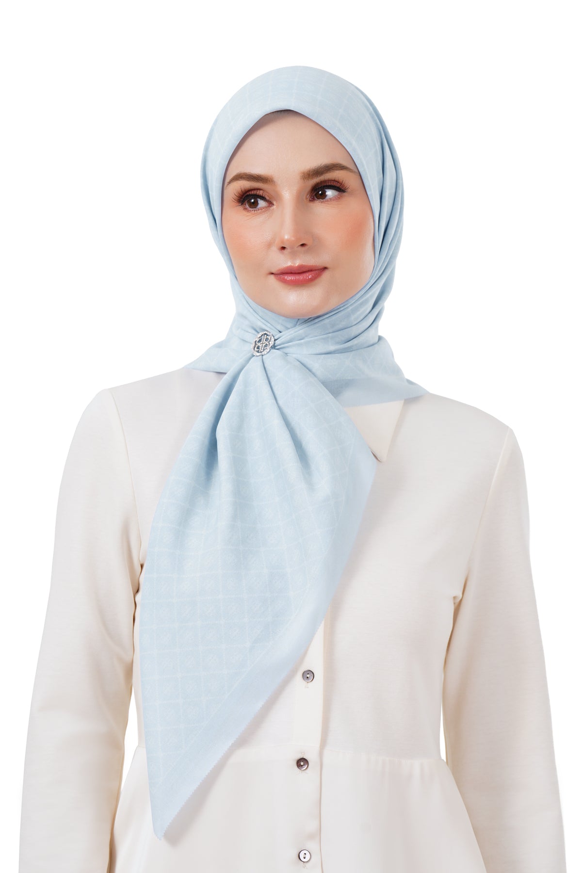 Monogrid Scarf - Skyway