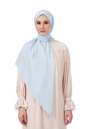 Monogrid Scarf Large - Skyway