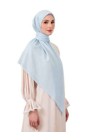 Monogrid Scarf Large - Skyway