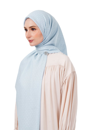 Monogrid Scarf Large - Skyway