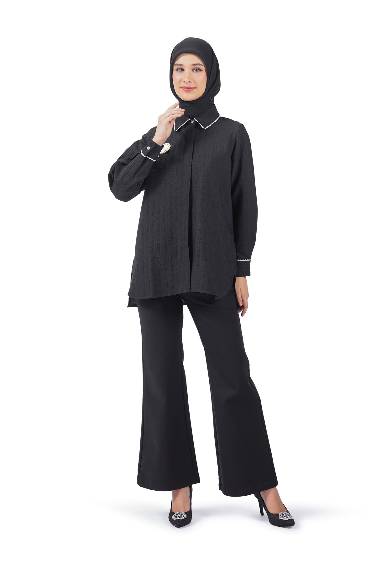 Morgan Basic Shirt - Black