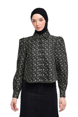 Nada Boxy Shirt - Charcoal