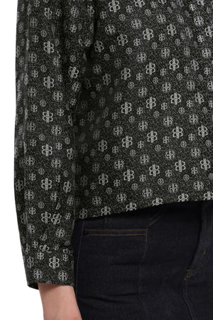 Nada Crop Shirt - Charcoal