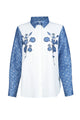 Nada Embroidery Shirt - Denim