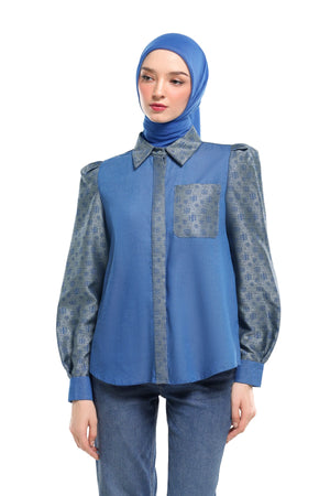 Nada Puffy Shirt - Denim