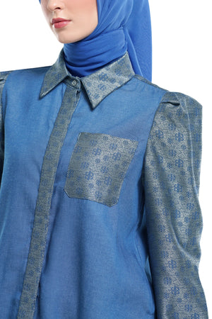 Nada Puffy Shirt - Denim