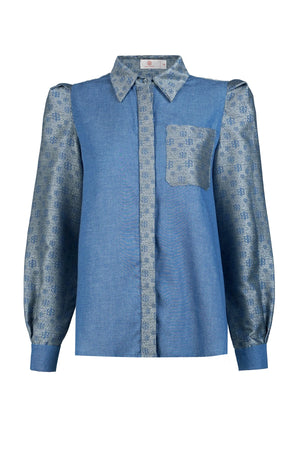 Nada Puffy Shirt - Denim