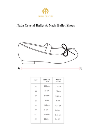 Nada Crystal Ballet Shoes - Rose Gold