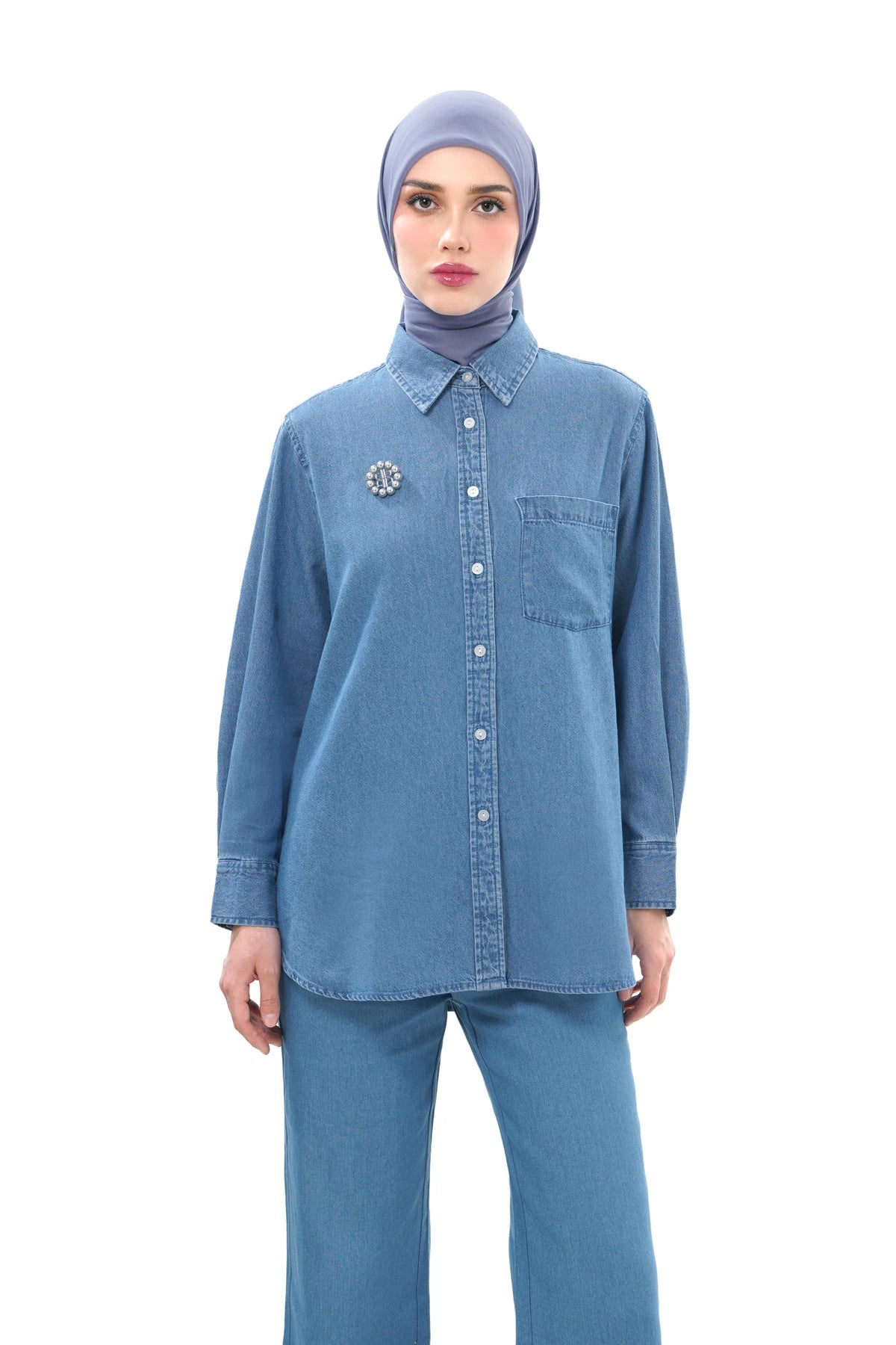 Nala Basic Shirt - Light Blue