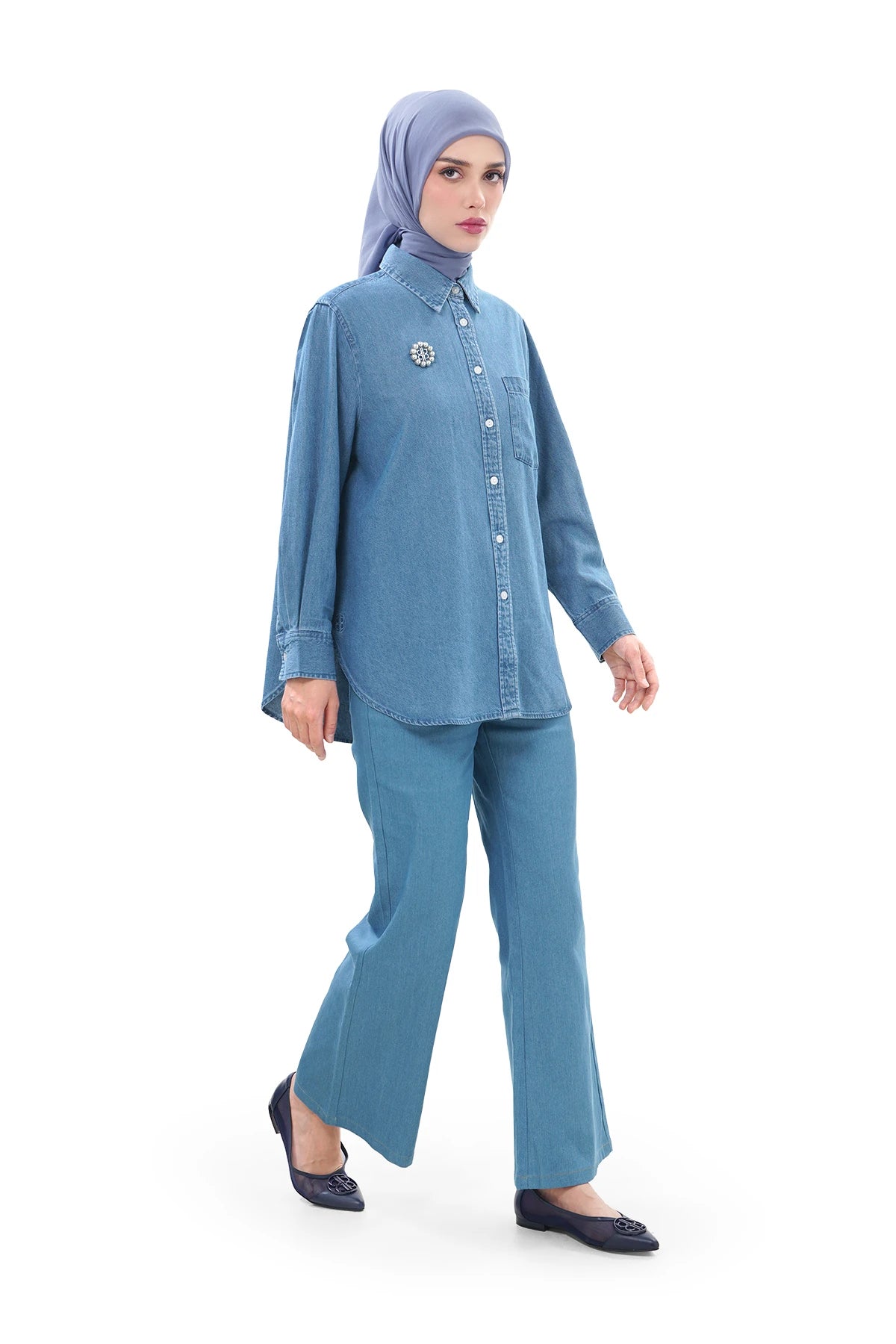 Nala Basic Shirt - Light Blue