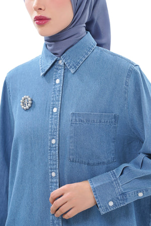 Nala Basic Shirt - Light Blue