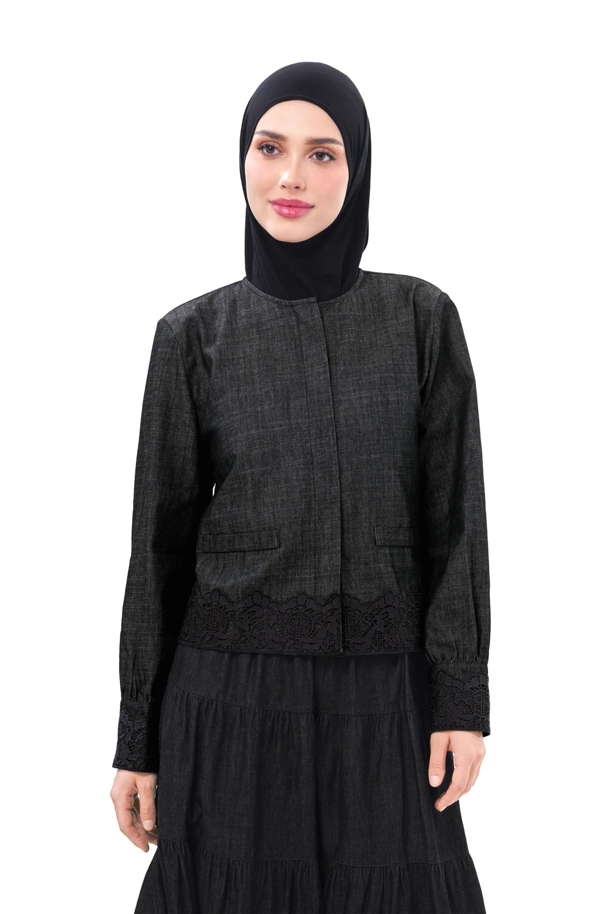 Nala Crop Shirt - Black