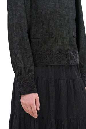 Nala Crop Shirt - Black