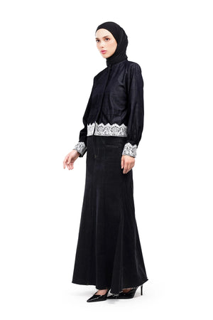 Nala Crop Shirt - Dark Blue