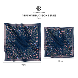 Abu Dhabi Blossom Series Large - Navy