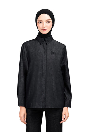 Noa Basic Shirt - Black