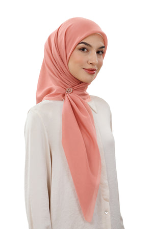 Nada Voile Scarf - Mauve Glow