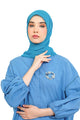 Nada Daily Scarf - Cyan Blue