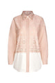 Natalia Monogram Basic Shirt - Seashell Pink