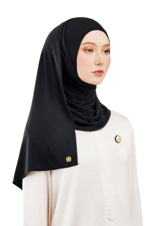 Noora Instant Shawl - Black