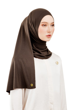 Noora Instant Shawl - Choco