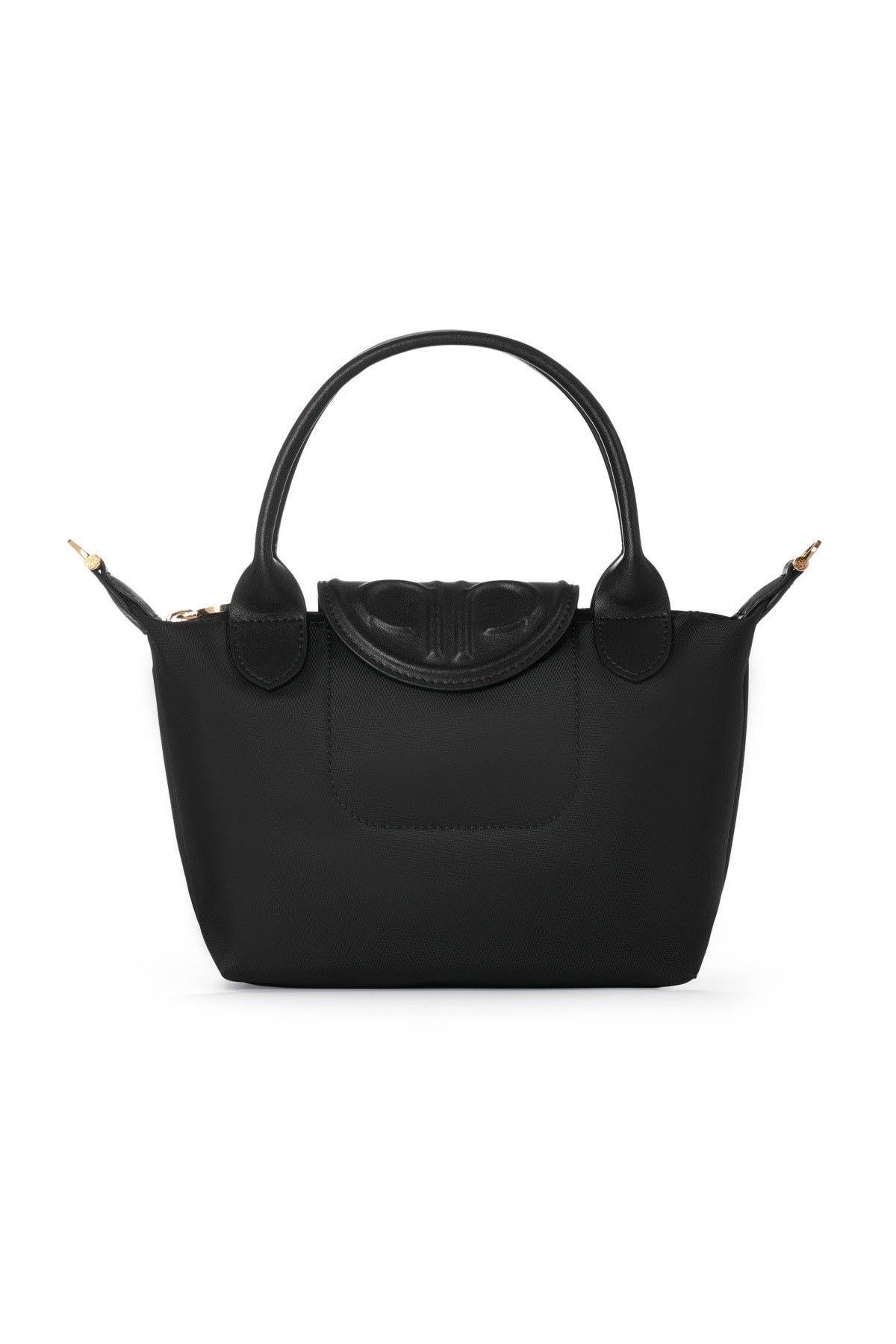 Nylon Small Tote Bag - Black