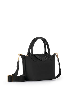 Nylon Small Tote Bag - Black