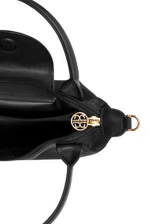 Nylon Small Tote Bag - Black