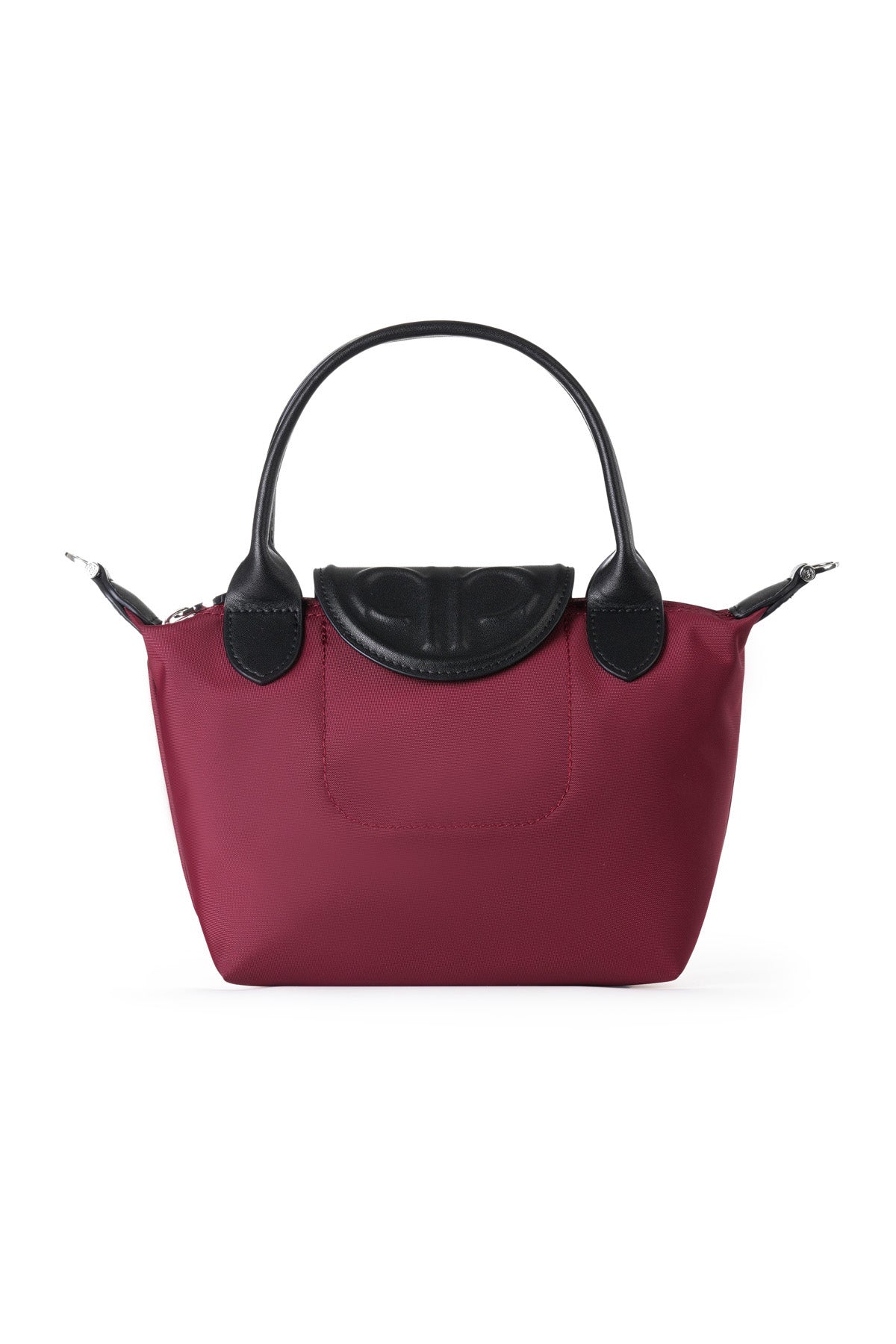 Nylon Small Tote Bag - Maroon