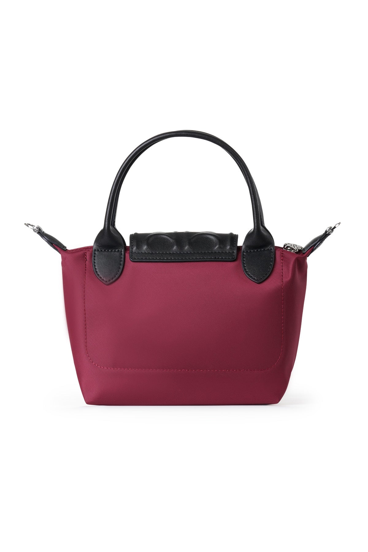 Nylon Small Tote Bag - Maroon