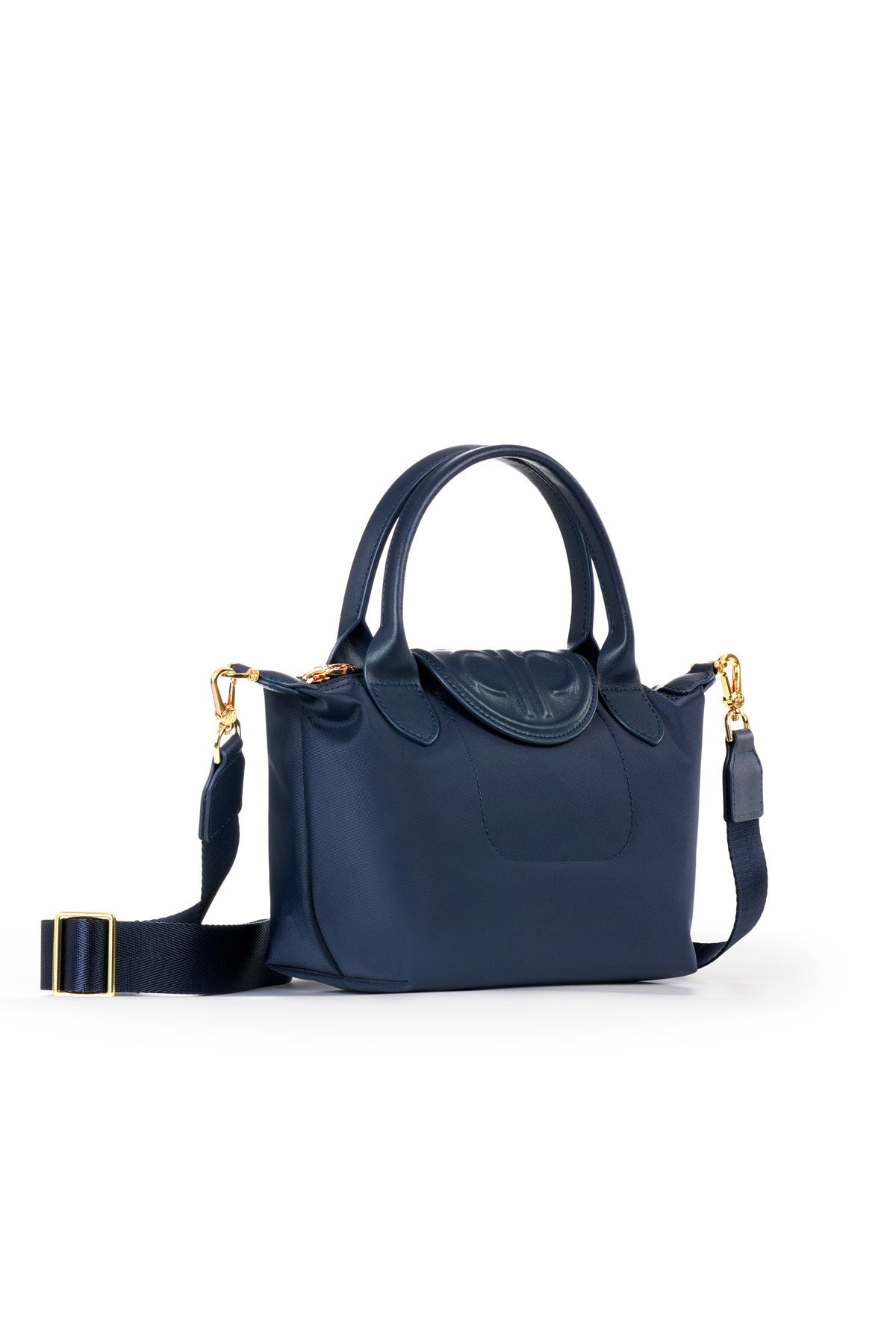 Nylon Small Tote Bag - Navy