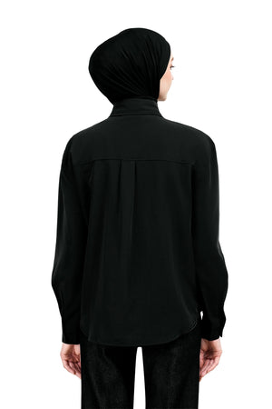 Ophelia Oversized Shirt - Black