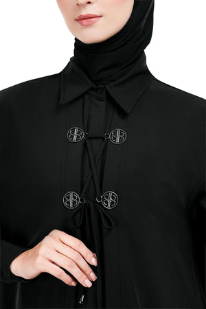 Ophelia Oversized Shirt - Black