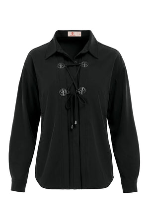Ophelia Oversized Shirt - Black