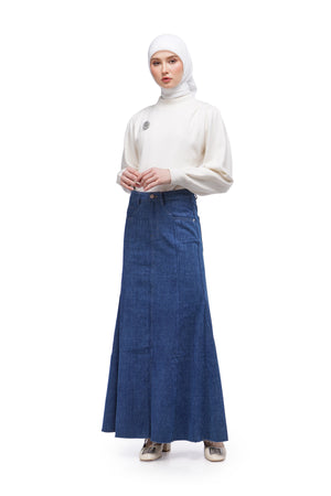 Oriel Denim Skirt - Classic Blue