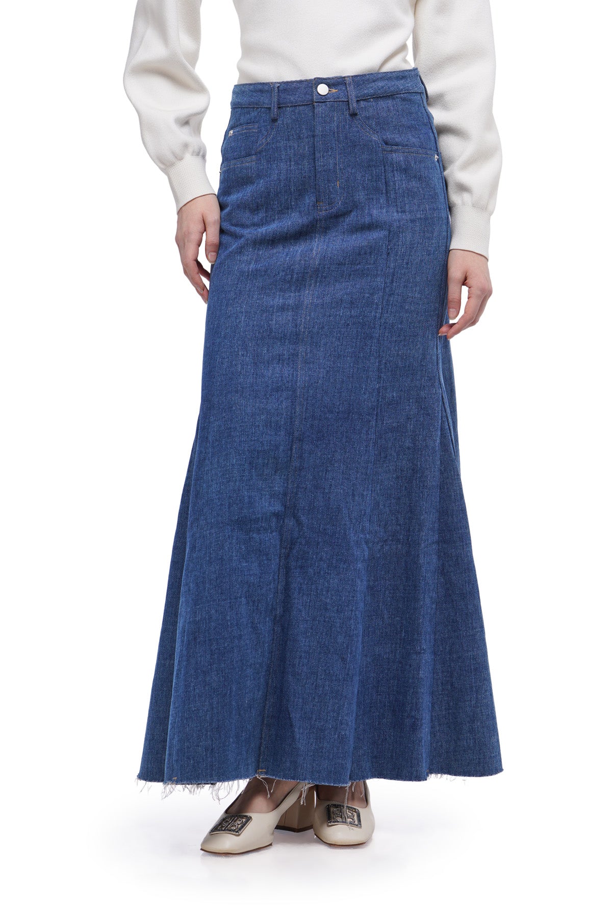 Oriel Denim Skirt - Classic Blue