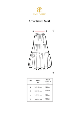 Orla Tiered Skirt - Ivory