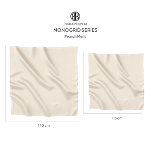 Monogrid Scarf - Pearchment