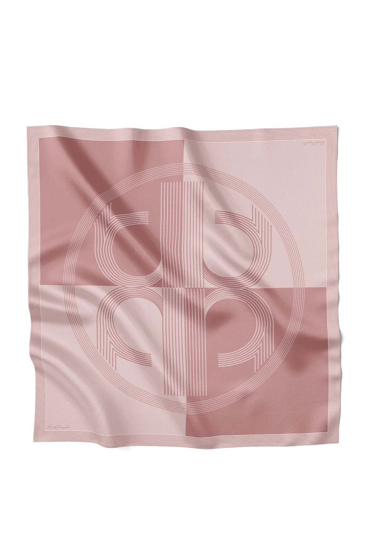 Intertwined Multiway Satin Scarf - Pink