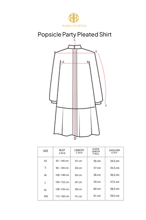 Popsicle Party Pleated Shirt - Vanilla