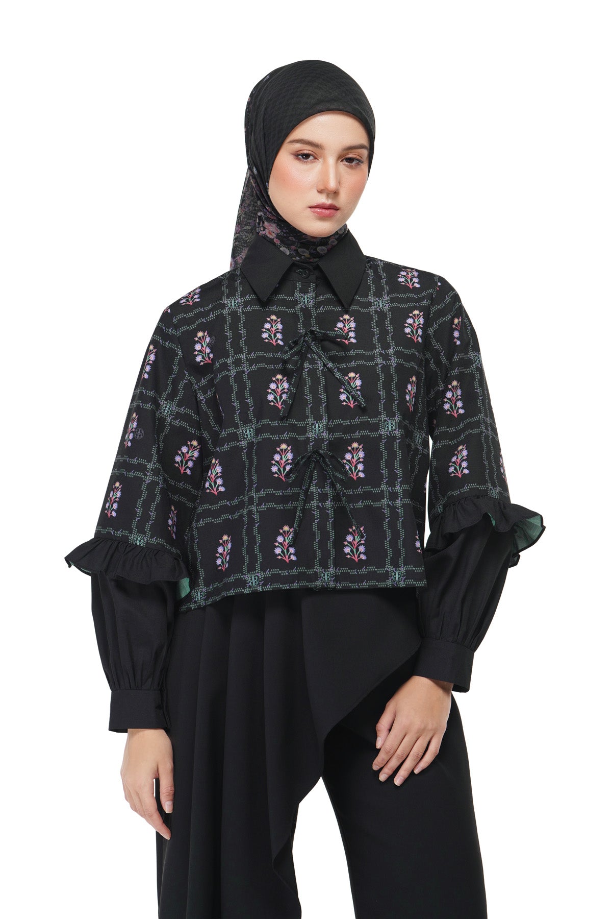 Popsicle Party Crop Shirt - Charcoal