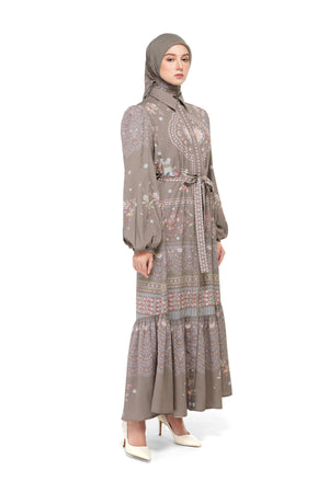 Popsicle Party Ruffled Dress - Choco