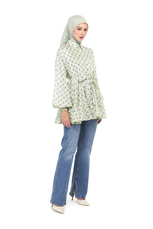 Popsicle Party Ruffled Shirt - Pistachio